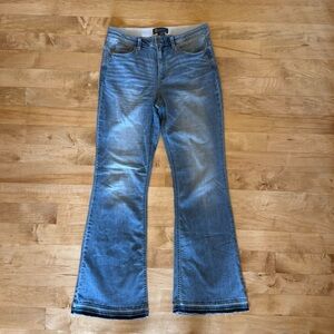 Democracy Ab Solution Flare Jeans - Size 12 - Light Wash Denim